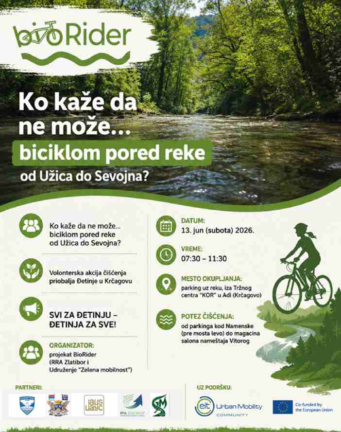 Poziv za akciju čišćenja priobalja Đetinje